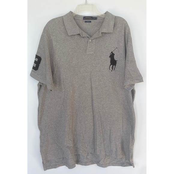 Polo Ralph Lauren Other - Polo Ralph Lauren Mens XXL Gray Big Pony Custom Fit Short Sleeve Polo Shirt 3